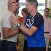 Klubchef Denis Pellegrini (links) und Coach Jürgen Prantner.