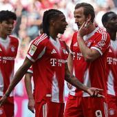 Michael Olise und Harry Kane sollen Bayern München ins Finale führen. © ANSA / RONALD WITTEK