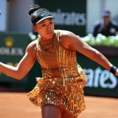 Naomi Osaka sorgte mit ihrem Kleid für Aufsehen. © APA/afp / THOMAS SAMSON