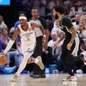 Shai Gilgeous-Alexander kommt mit OKC dem Finale immer näher. © APA / CHRISTIAN PETERSEN