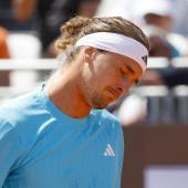 Tennis-Star Alexander Zverev polterte los. © ANSA / FABIO FRUSTACI