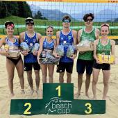 Das Podest der Mixed-Kategorie. © beachcup.it