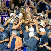 Die New York Knicks haben sich nach 53 Jahren wieder zum NBA-Champion gekürt. © ANSA / ADAM DAVIS