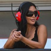 Kim Kardashian, die Partnerin von Lewis Hamilton, wurde in Monaco gesichtet. © APA/afp / JAKUB PORZYCKI