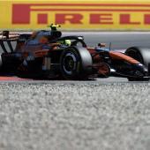 Lando Norris was fastest in Friday's practice. © APA/afp / MANAURE QUINTERO