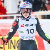 Lara Colturi will hoch hinaus. © AFP / JURE MAKOVEC