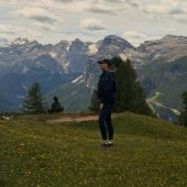 Maria Sharapova genießt die Südtiroler Landschaft. © Social Media
