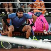 Matteo Berrettini ist raus. © APA/afp / DIMITAR DILKOFF