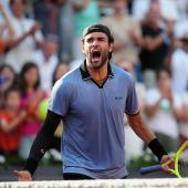 Matteo Berrettini wächst weiter über sich hinaus. © APA/afp / DIMITAR DILKOFF