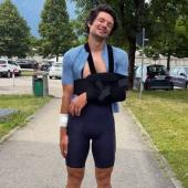 Tommaso Giacomel hat sich im Training verletzt. © Instagram / @tommy_giacomel