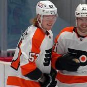 Wade Alisson (l.) lief drei Jahre lang für die Philadelphia Flyers in der NHL auf. © nhl.com