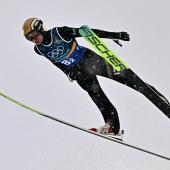 Aaron Kostner ist Südtirols bester Nordischer Kombinierer. © APA/afp / JAVIER SORIANO