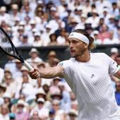 Alexander Zverev will zum ersten Mal ins Wimbledon-Finale. © ANSA / TOLGA AKMEN