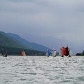 Am Reschensee fand eine Regatta statt.