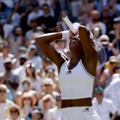 Coco Gauff steht erstmals im Halbfinale in Wimbledon. © ANSA / TOLGA AKMEN