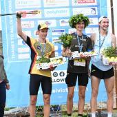 Le podium avec (de gauche à droite) Andreas Reiterer, David Reichl et Michael