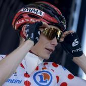 Jonas Vingegaard im Bergtrikot der Tour de France. © ANSA / GUILLAUME HORCAJUELO