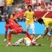 Colombia and Switzerland are battling for a place in the World Cup quarterfinals in Vancouver. © APA / DAVID RAMOS