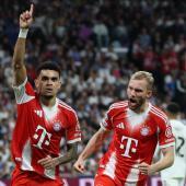 Konrad Laimer (à droite) a prolongé son contrat avec le FC Bayern. © APA/afp / THOMAS COEX