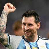 Lionel Messi traf wieder ins Schwarze. © APA/afp / CHANDAN KHANNA