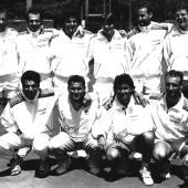 Mit diesem Team holte der TC Bozen 1994 den Serie-B-Titel. Stehend von links: Paolo Bardessa, Marco Meneschincheri, Kapitän Renato Vavassori, Mosè Navarra, Massimo Bertolini, Fabio Selle; hockend: Juri Margotto, Floriano Salvoni, Nicola Bruno, Manuel Gasbarri © Reinhold Eheim