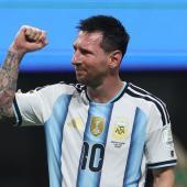 Mit Tränen in den Augen ins WM-Viertelfinale: Leo Messi. © APA/afp / ODD ANDERSEN
