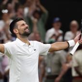 Novak Djokovic gewann das beste Match des Turniers. © APA/afp / HENRY NICHOLLS
