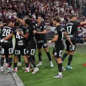 Sturm Graz sorgte am Dienstag in der Champions-League-Quali für Furore. © APA / EXPA/ MARCEL PAIL