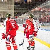 Dustin Gazley (r.) war der Dosenöffner für den HCB. © HCB