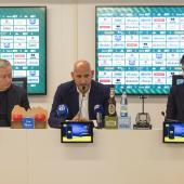 FCS-Trainer Davide Possanzini (l.) und Sportdirektor Matteo Lovisa haben noch einige Pläne für das Transferfinale.