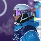 Maria Gasslitter flog schon bei den Olympischen Spielen durch die Luft. © ANSA / SERGEI ILNITSKY