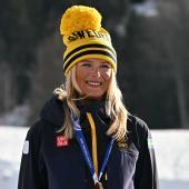 Superstar in der Langlauf-Szene: Frida Karlsson. © AFP / JAVIER SORIANO