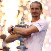 Alexander Zverev hat die US Open gewonnen und für einen skurrilen Moment gesorgt. © APA / MATTHEW STOCKMAN