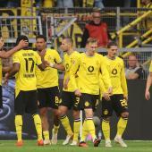 Borussia Dortmund bleibt ohne Makel. © APA/afp / LEON KUEGELER