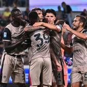 Cagliari besiegte Atalanta. © ANSA / MICHELE MARAVIGLIA