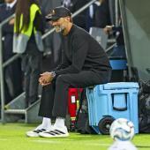 DFB-Trainer Jürgen Klopp machte einen verzweifelten Eindruck. © ANSA / ANNA SZILAGYI