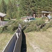 Die Sturmschäden an der Rodelbahn sind beachtlich. © privat