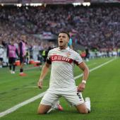 Drei Treffer am ersten Spieltag der Champions League: Ermedin Demirovic. © ANSA / Ronald Wittek