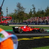 Ferrari hat einen perfekten Start in das Heim-Wochenende in Monza hingelegt. © APA/afp / ANDREJ ISAKOVIC