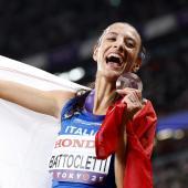 Italiens Leichtathletik-Star Nadia Battocletti könnte sich in Bozen einen Rekord schnappen. © ANSA / FRANCK ROBICHON