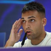 Lautaro Martinez wants to beat Real Madrid with Inter. © APA/afp / PIERRE-PHILIPPE MARCOU