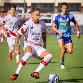 Rares Burnete scored his first goal for FCS against Catanzaro. © Giacomelli Andrea