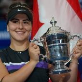Bianca Andreescu gewann 2019 die US Open. © APA/afp / TIMOTHY A. CLARY