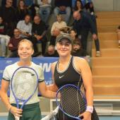 Bianca Andreescu (rechts) setzte sich in Rovereto gegen Antonia Ruzic durch. © Plopp