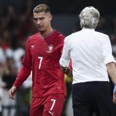 Cristiano Ronaldo hat dem portugiesischen Nationaltrainer Wortbruch vorgeworfen. © ANSA / JOSE SENA GOULAO
