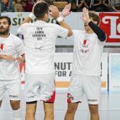 Den Erfolg am Samstag hat der SSV Bozen Raphael Rottensteiner gewidmet. © SSV Bozen Handball