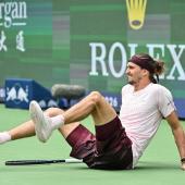 Einzig der Knöchel bereitet Alexander Zverev derzeit Probleme. © APA/afp / HECTOR RETAMAL
