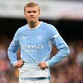 Erling Haaland traf doppelt. © APA/afp / OLI SCARFF