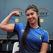 Gaia Monfardini steht bei der EM in Slowenien in der 3. Runde. © FITET