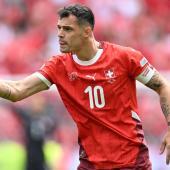 Granit Xhaka is now eligible to play for his home country again. © APA/afp / KIRILL KUDRYAVTSEV